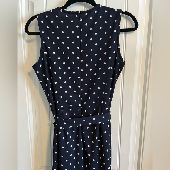 Navy Polka Dot Jumpsuit (Large) - Picture 6 of 10